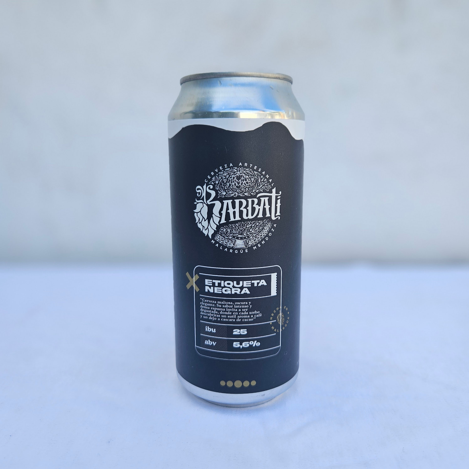 Lata de Barbati Etiqueta Negra Stout